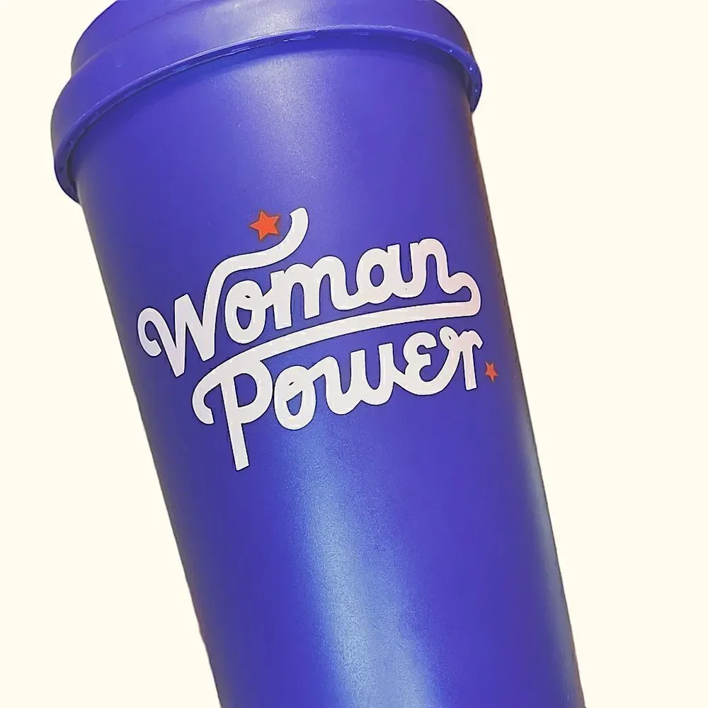 Purple Woman Power Travel Mug